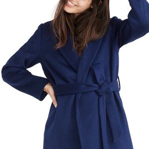 Madewell shawl collar wrap coat